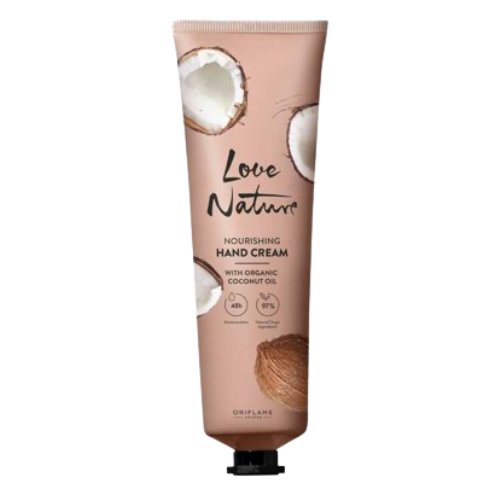 Oriflame, Odżywczy krem do rąk Love Nature z olejem kokosowym, 150 ml