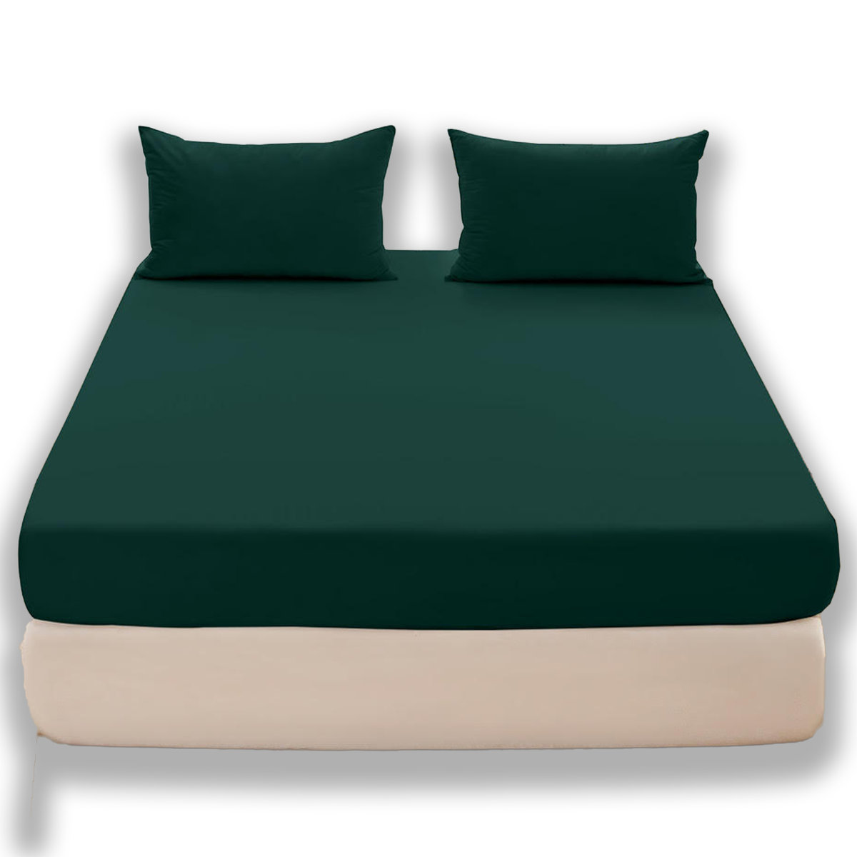 Prześcieradło 90x200cm z gumką Cotton world jersey Zielony wysoka zakładkaPrześcieradło 90x200cm z gumką Cotton world jersey Zielony wysoka zakładka