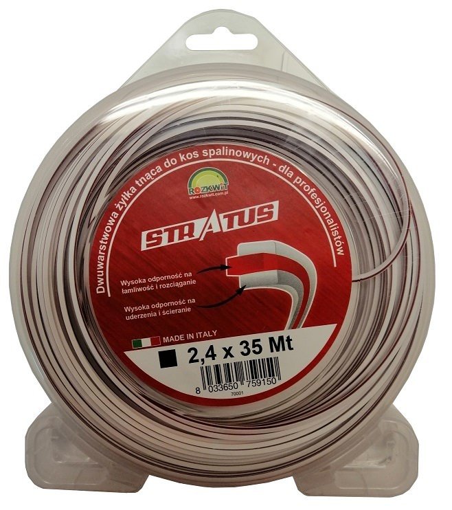 Żyłka Stratus kwadrat 2.4 mm 35 m ROZKWIT