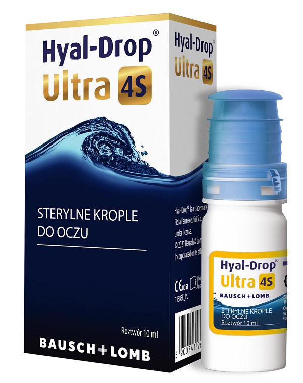BAUSCH HEALTH Hyal Drop Ultra 4S, krople do oczu, 10 ml