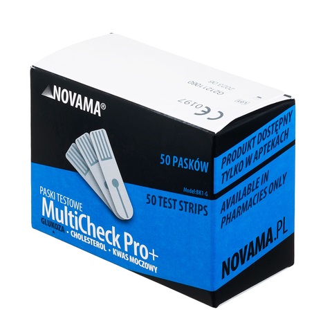 Novama MULTICHECK PRO+ Paski do pomiaru glukozy 50szt