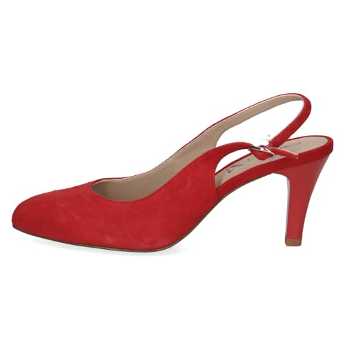 CAPRICE Damskie czółenka 9-29606-42, Red Suede, 38 EU