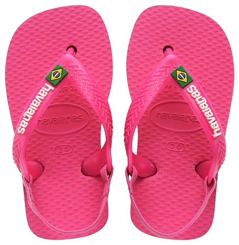 Havaianas Unisex Baby Brasil Logo II sandały, różowe, 21 EU, rose, 21 EU