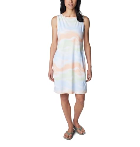 Columbia Damska sukienka z nadrukiem Chill River, biała, XS