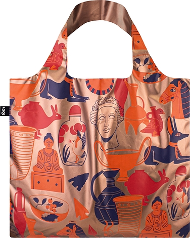 Torba LOQI Artist Metallic Kimberly Carpenter Ancient Artefacts różowe złoto