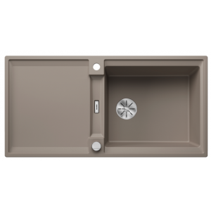BLANCO 527623 Zlewozmywak ADIRA XL 6 S Silgranit tartufo, odwracalny, mata stalowa składana, korek auto., InFino