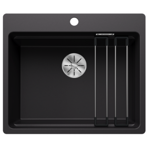 BLANCO 527682 Zlewozmywak ETAGON 6-F Silgranit czarny InFino, szyny