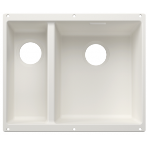 BLANCO 527815 Komora podwieszana SUBLINE 340/160-U Silgranit biały prawa, bez armatury przelewowo-odpływowej