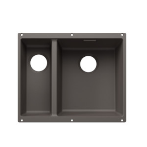 BLANCO 527811 Komora podwieszana SUBLINE 340/160-U Silgranit wulkaniczny szary prawa, bez armatury przelewowo-odpływowej