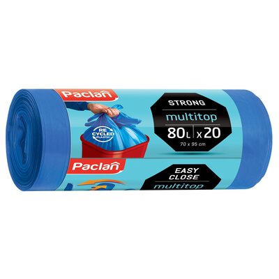 Paclan 80l Worki na śmieci Multitop (20 sztuk) 134420