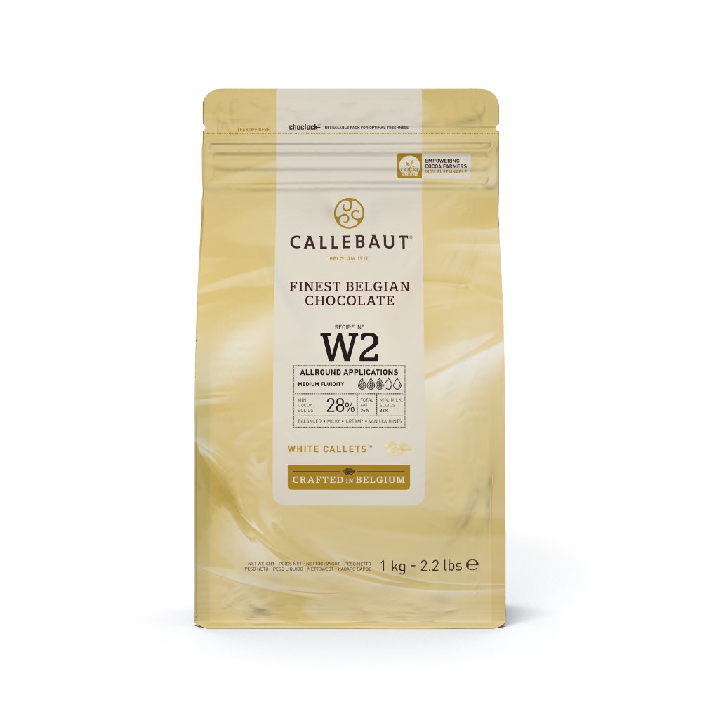 Callebaut czekolada biała belgijska W2 28% 1 kg