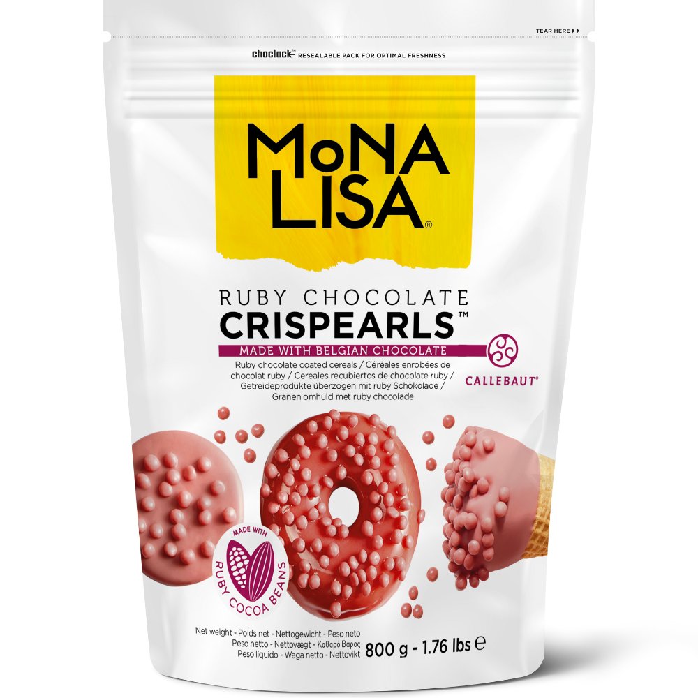 Mona Lisa Crispearls perełki Ruby rubinowa czekolada 800 g