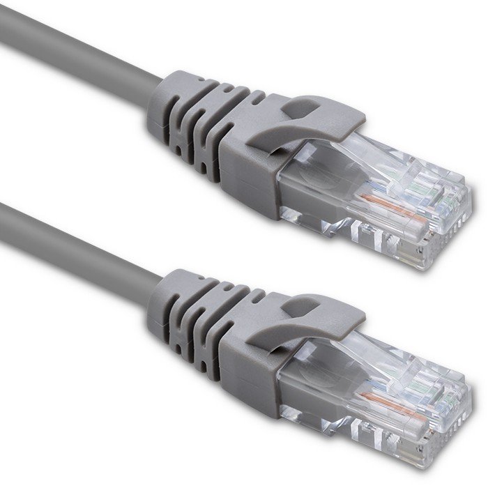 Qoltec Kabel Patchcord UTP CAT5e 2 x RJ-45 1m High speed Gold