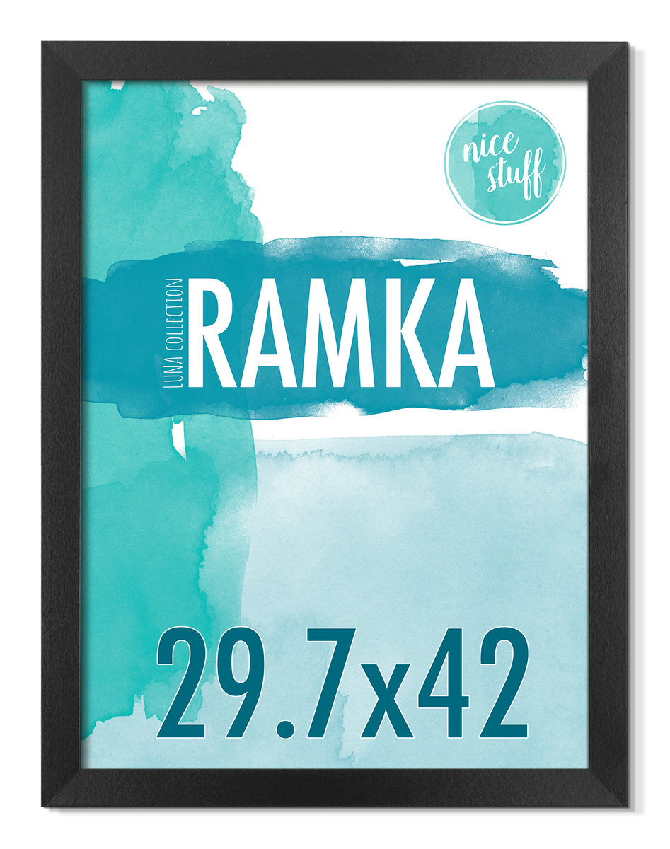 top Ramka na zdjęcia 29,7x42 A3 ramka 29,7x42 ramki na zdjęcie czarna MDF foto rama