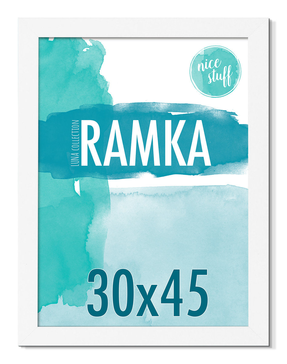 Ramka na zdjęcia 30x45 ramka 30x45 ramki na zdjęcie biała MDF foto rama