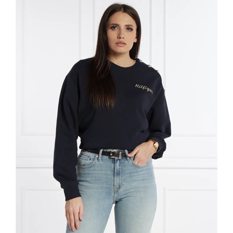 Tommy Hilfiger Bluza GOLD BUTTON | Regular Fit