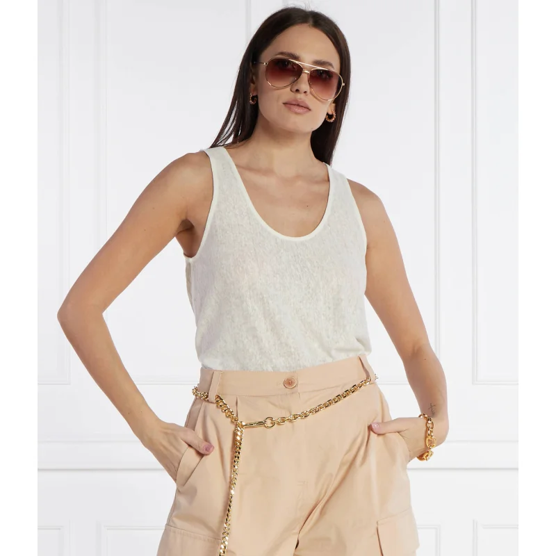 Pinko Lniany top | Relaxed fit