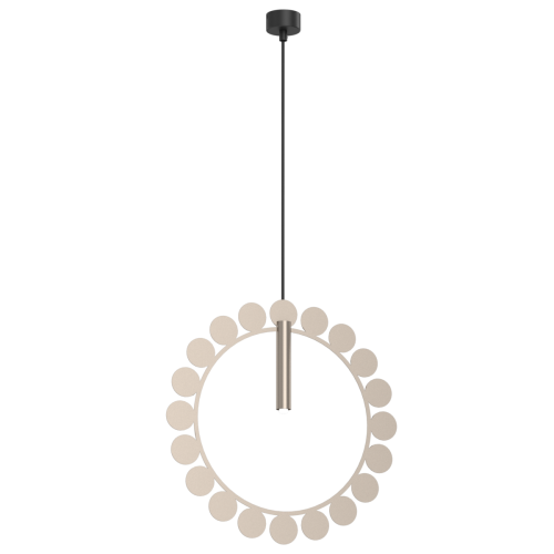No. O lampa wisząca 1xG9 platyna 5061
