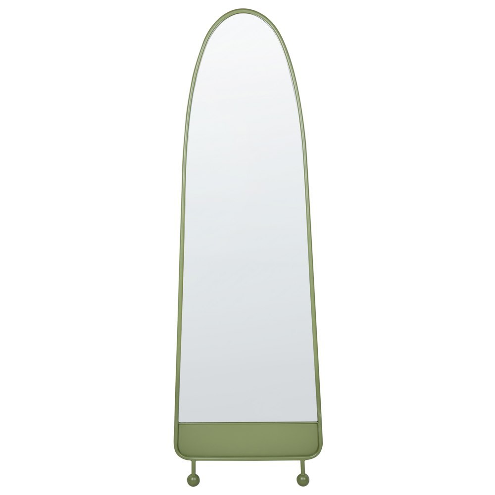Metalowe lustro ścienne 45 x 146 cm zielone PARNAY Lumarko!