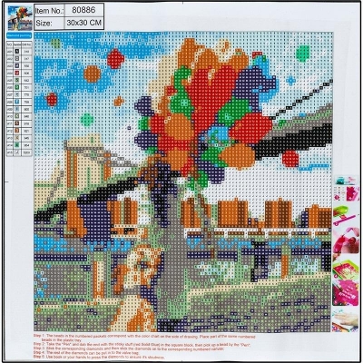 Centrum Diamentowa mozaika pełna - Bridge 30x30cm