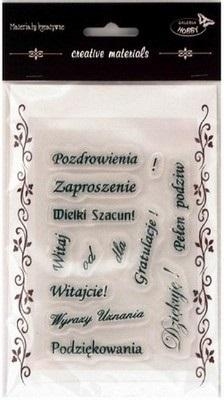 Stemple do cardmakingu - polskie napisy