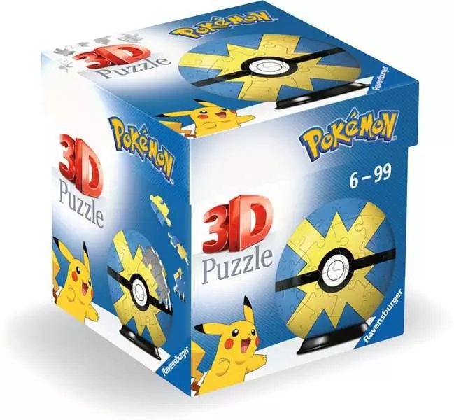 Puzzle 3D Kula: Pokemon Quick Ball (11580). Wiek: 6+