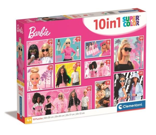 Puzzle 10w1 Super Kolor Barbie