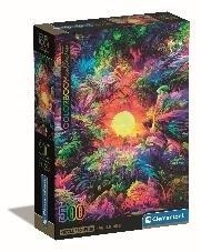 Puzzle 500 Compact Psychedelic Jungle Sunrise