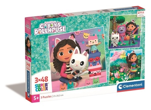 Puzzle 3x48 Supercolor Gabbys Dollhouse