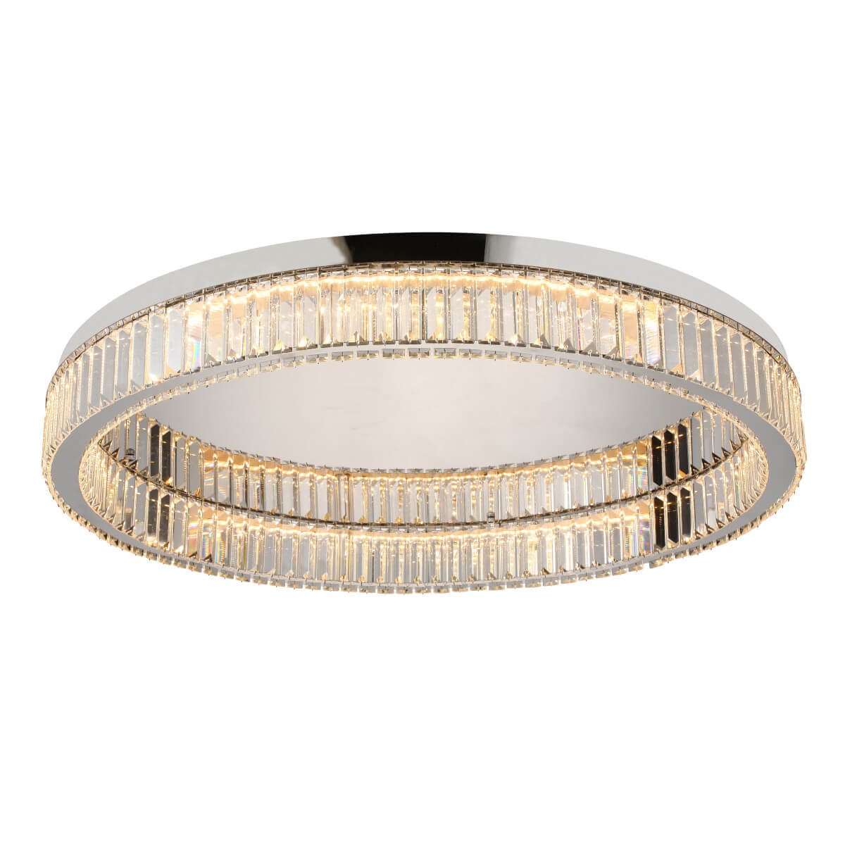 Plafon kryształowy SPARK AZ5787 Azzardo LED 72W 3000K ściemnialny chrom