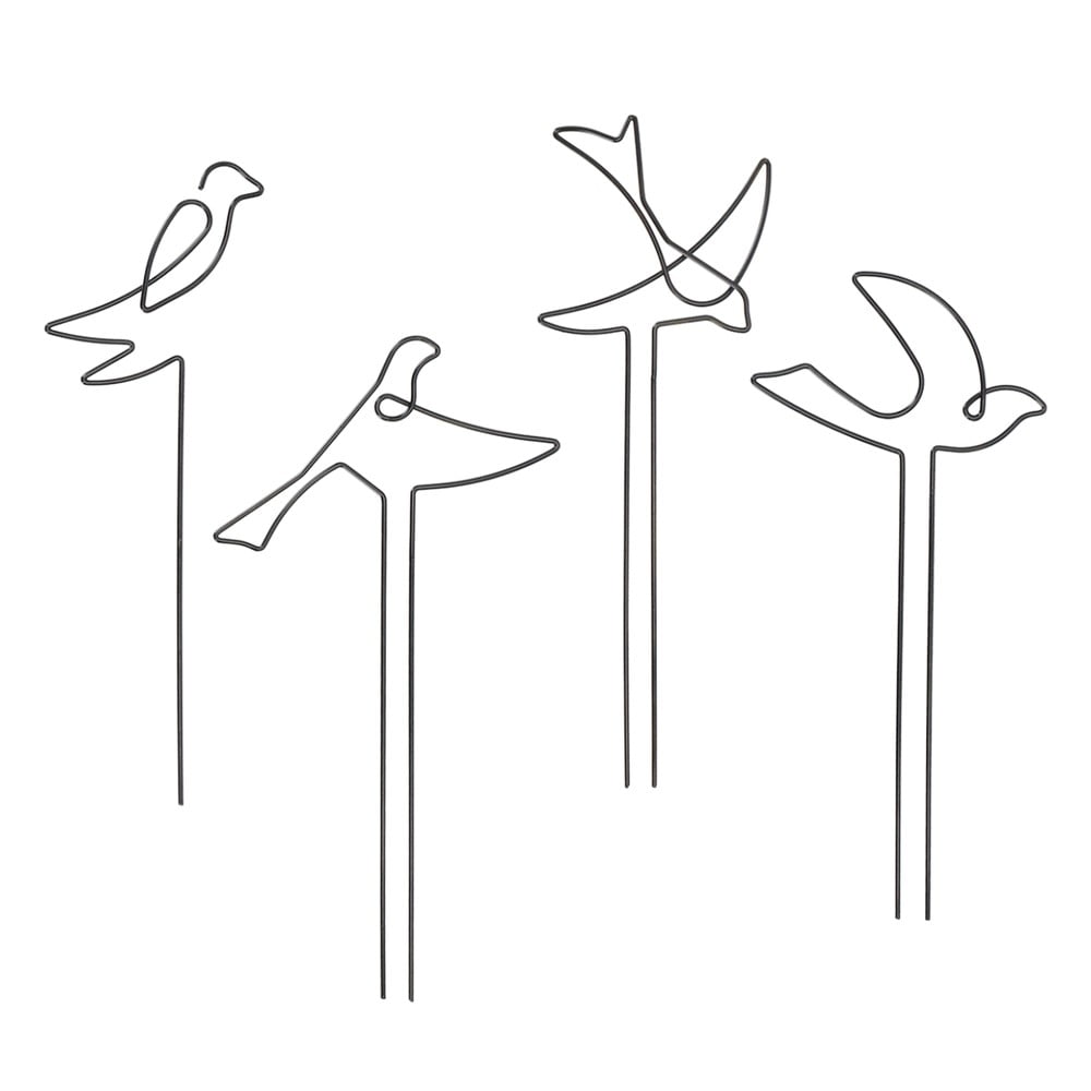 Metalowa podpórka do roślin 4 szt. Bird – Esschert Design