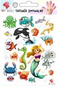 Tatuaże zmywalne dla dzieci Zwierzęta oceanów