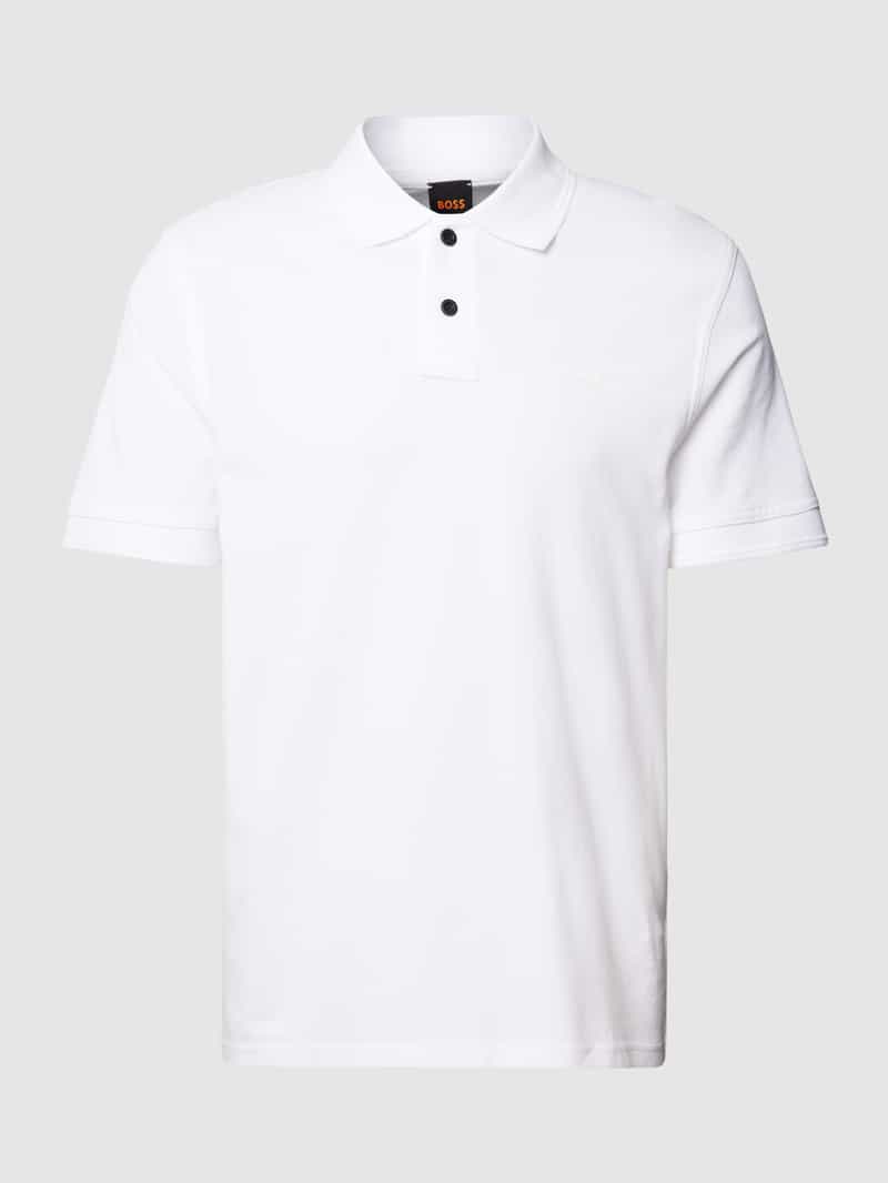 Koszulka polo o kroju slim fit z krótką listwą guzikową model ‘Prime’