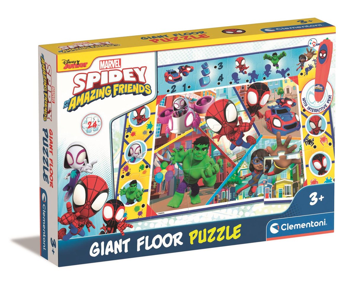 Clementoni, Puzzle Dywan Spidey