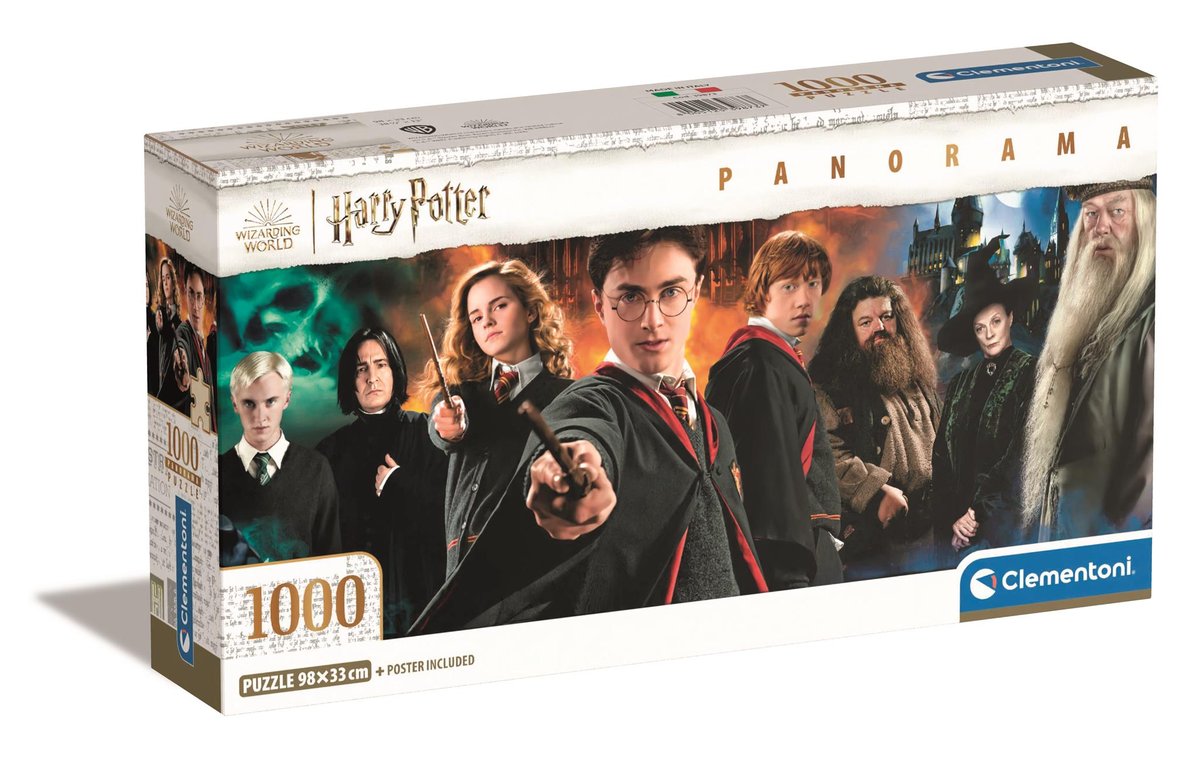Clementoni, Puzzle, Panorama Compact Box, Harry Potter, 1000 el.