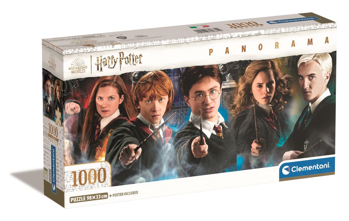 Clementoni, Puzzle, Panorama Compact Box, Harry Potter, 1000 el.