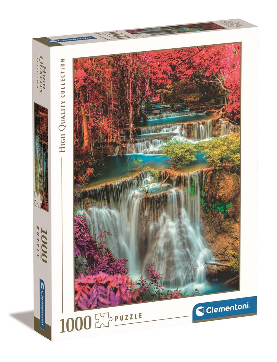 Clementoni, Puzzle, High Quality, Colourful Thai falls, 1000 el.