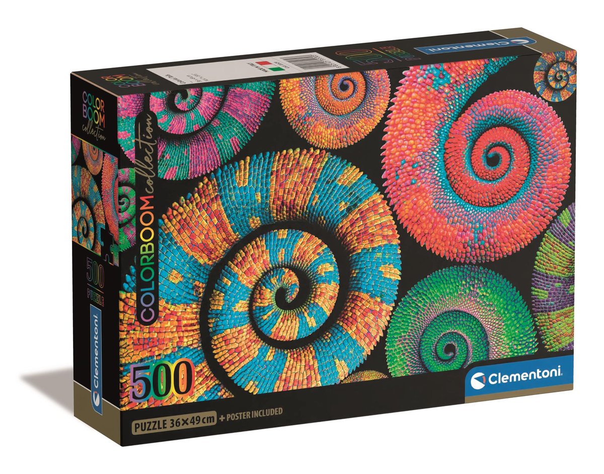 Clementoni, Puzzle, Compact Box,  Curly Tails, 500 el.