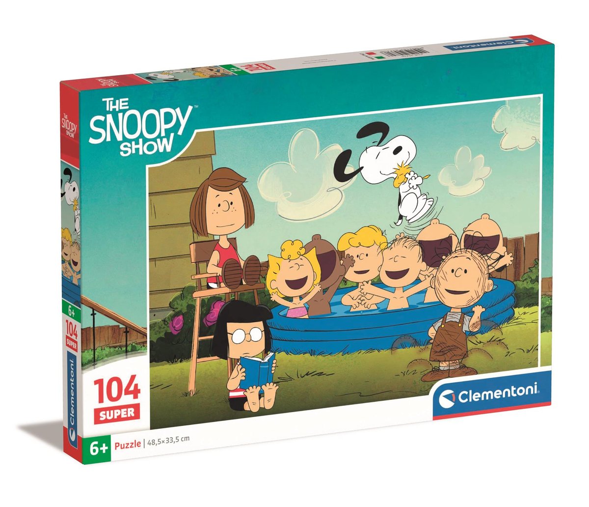 Clementoni, Puzzle, Super Kolor, Peanuts, Super 104 el.