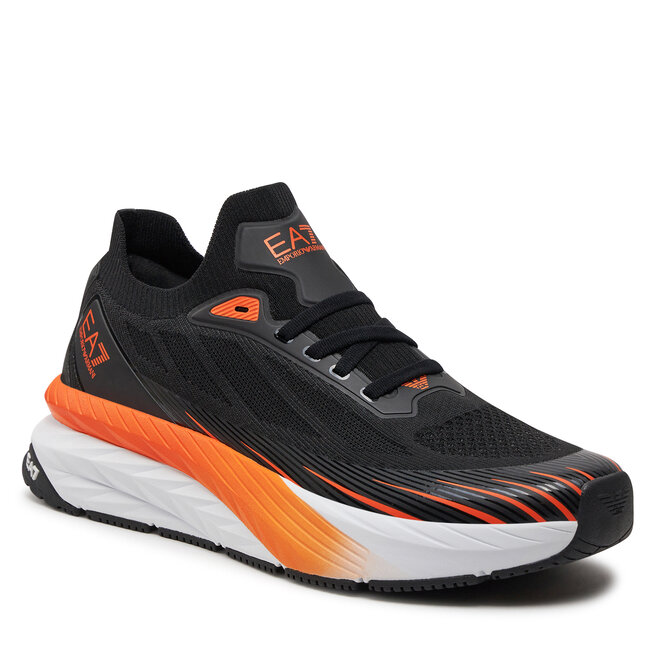 Sneakersy EA7 Emporio Armani X8X176 XK377 T669 Black+Orange Tiger