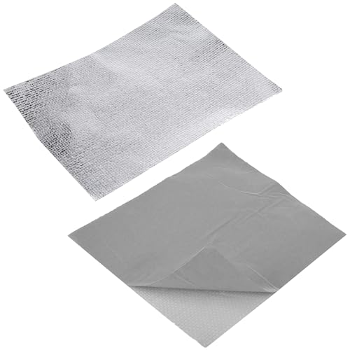 cyclingcolors 2 x folia ochronna na gorąco, samoprzylepna, folia odblaskowa, folia aluminiowa, 150 x 200 mm