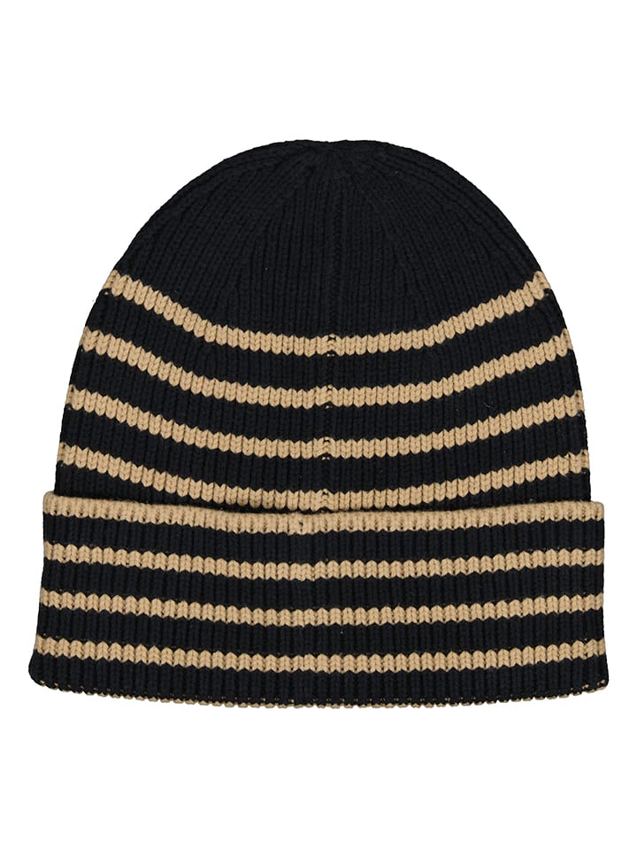 GAP Czapka beanie w kolorze czarno-beżowym