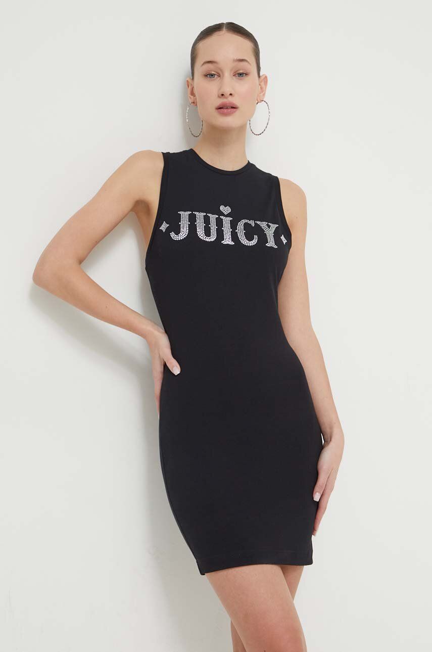 Juicy Couture sukienka kolor czarny mini prosta