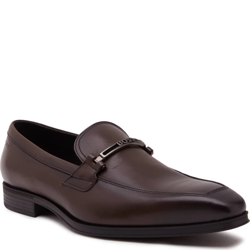 BOSS Skórzane loafersy Theon_Loaf_buhw