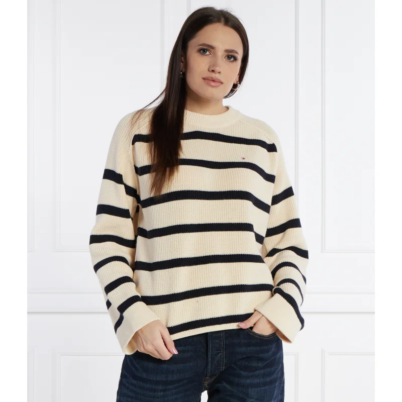 Tommy Hilfiger Sweter CARDI STITCH | Loose fit