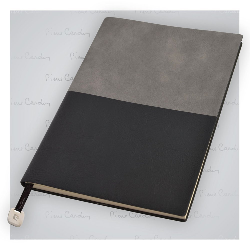 Notes w linie, A5 Pierre Cardin, czarno-szary