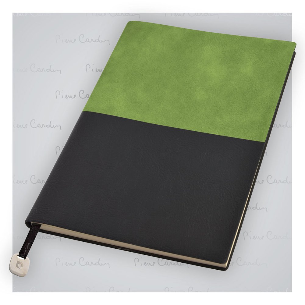 Notes w linie, A5 Pierre Cardin, czarno-zielony