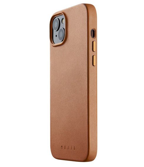 Mujjo Full Leather Case - etui skórzane do iPhone 13/14/15 kompatybilne z MagSafe (tan)