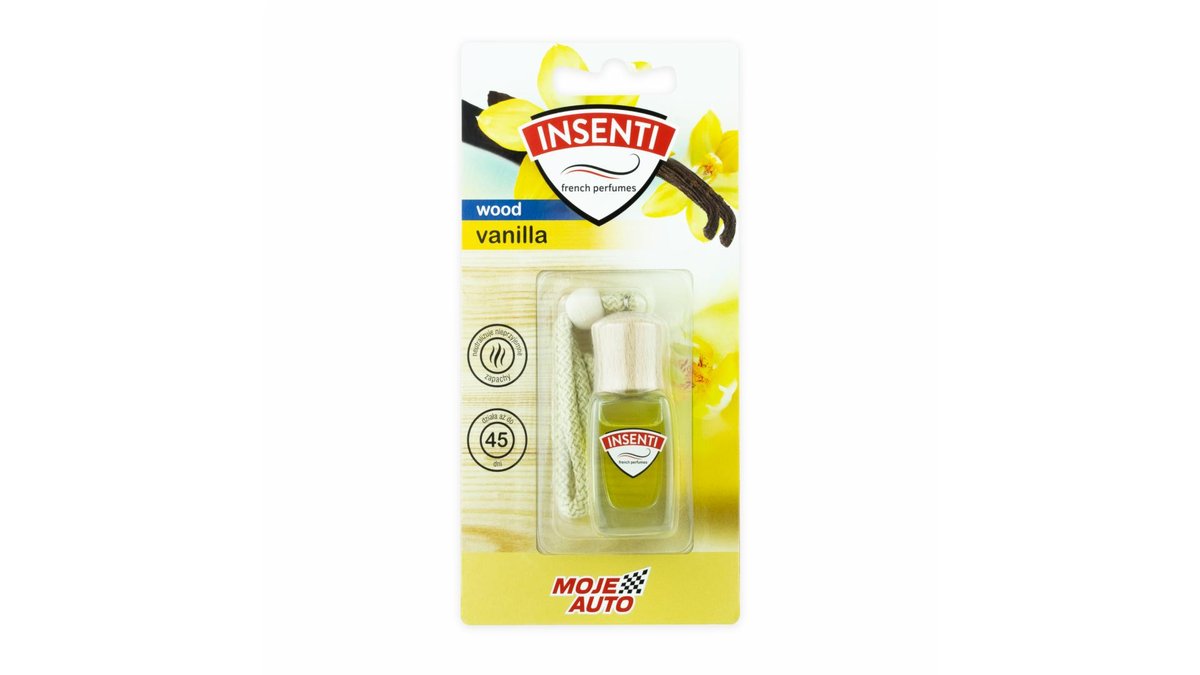 Moje Auto Zawieszka Zapachowa Insenti Wood Vanilia 8Ml
