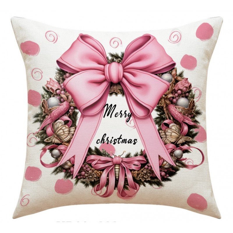 Poszewka Na Poduszkę 45 X 45 Cm Motyw Świąteczny Boho Pod120